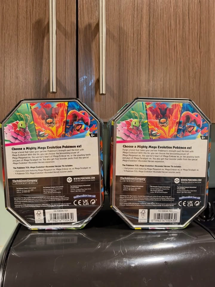 Pokemon Ascended Heroes Tins (4 Booster Packs) - photo 2