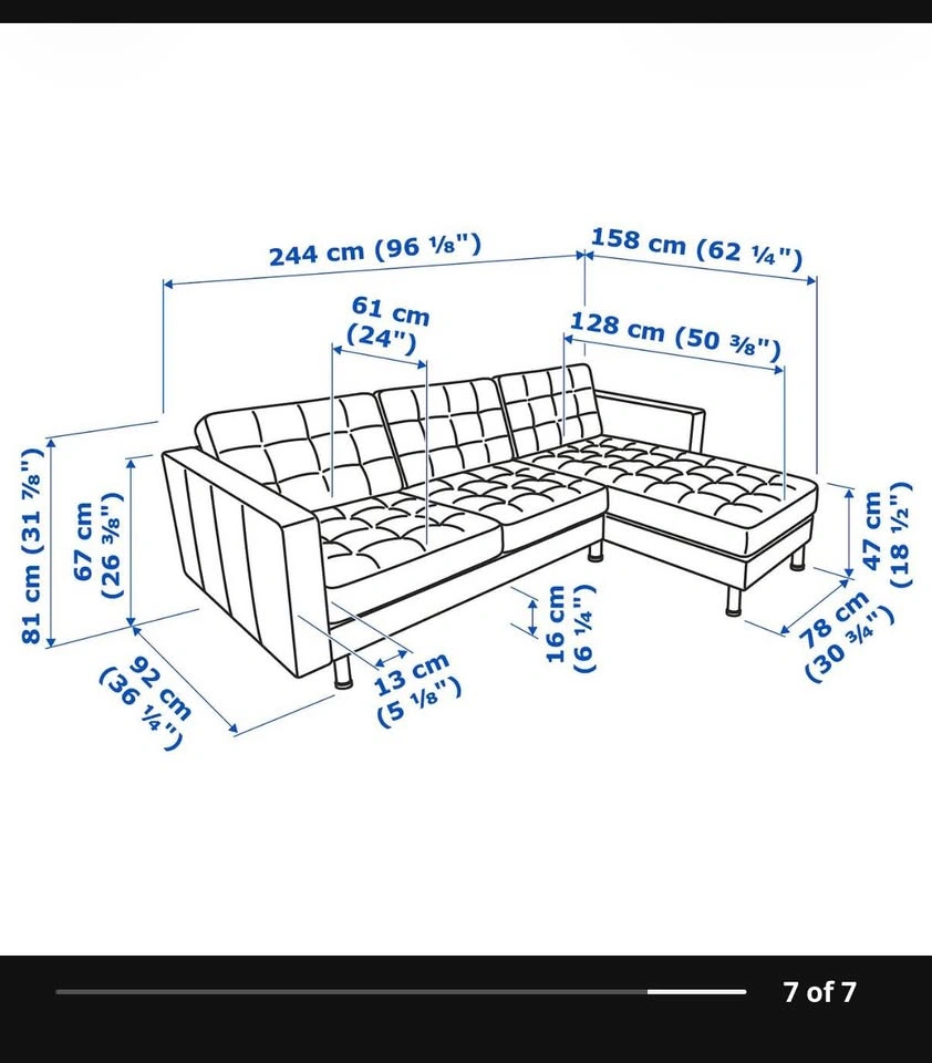 IKEA MORABO Sofa – Dark Gray – Great Condition - photo 4