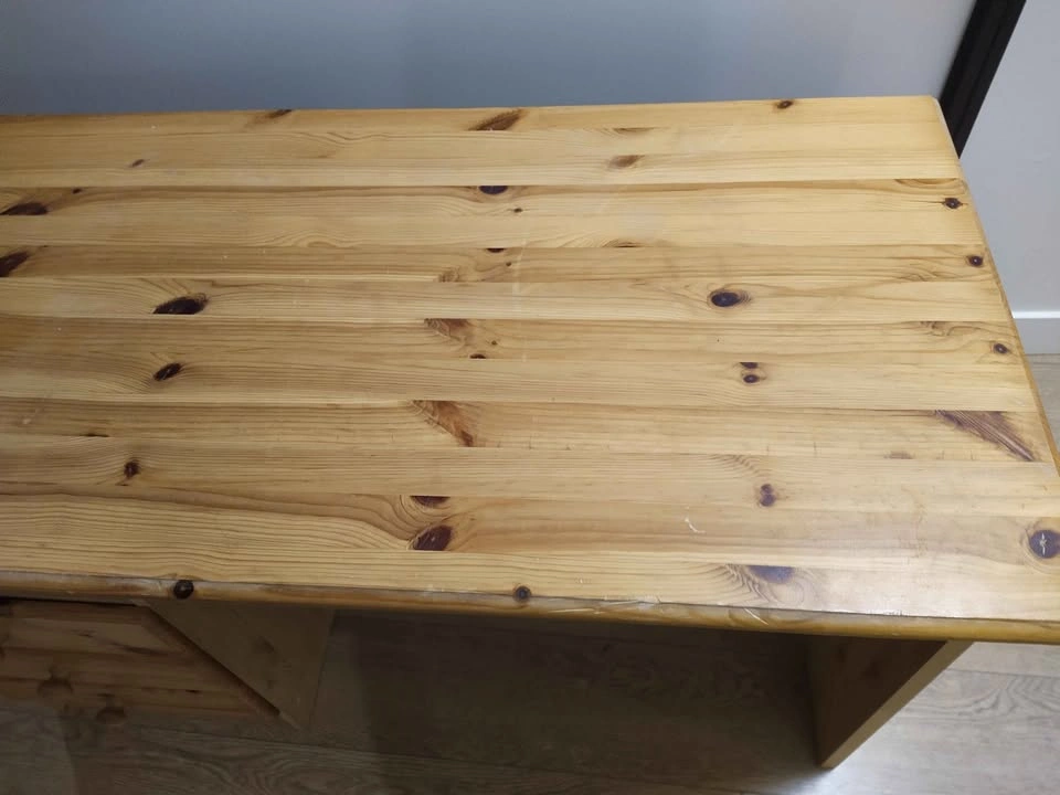 Pine wood desk - photo 4