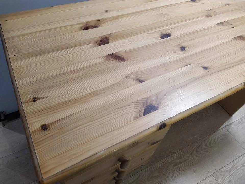 Pine wood desk - photo 5