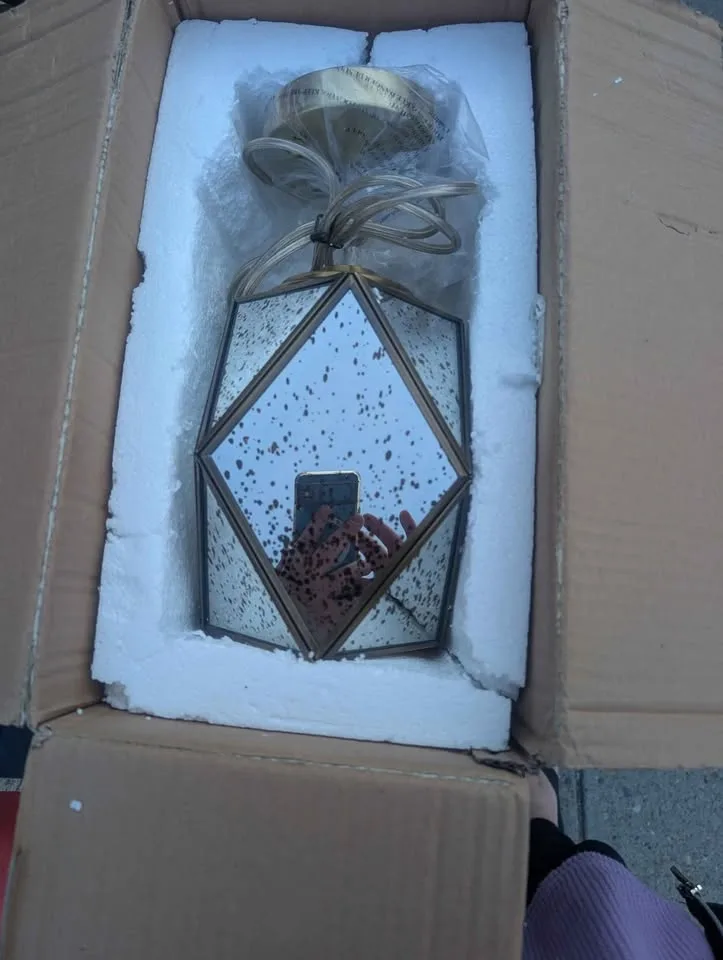 Gorgeous Copper Lantern Small Ceiling Pendant 8.5in 🧡 image indicator(3)