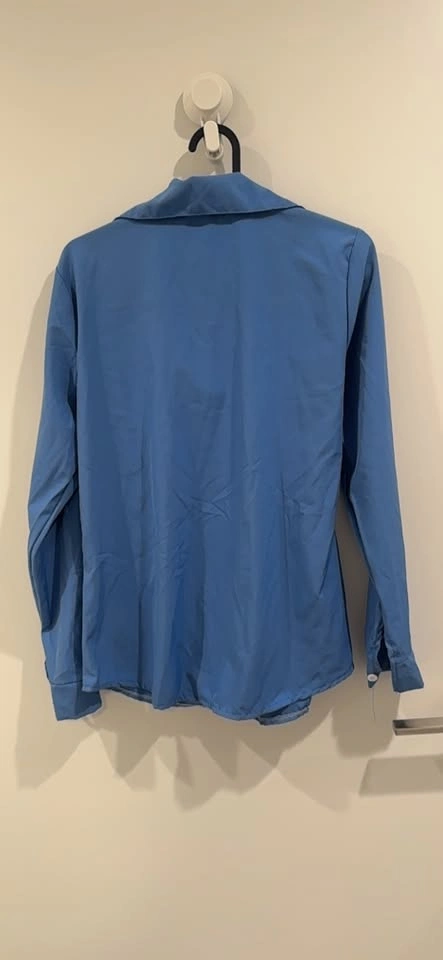 Blue Long Sleeve Blouse - photo 4