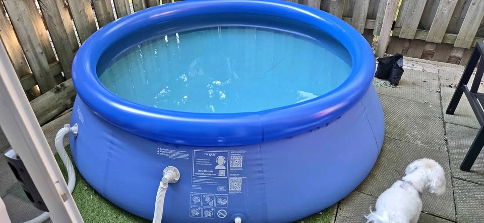 8ft pool with pool cover