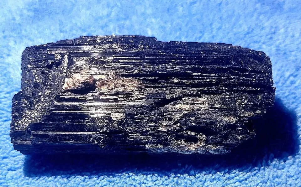 🖤 Raw Black Tourmaline with Quartz #2