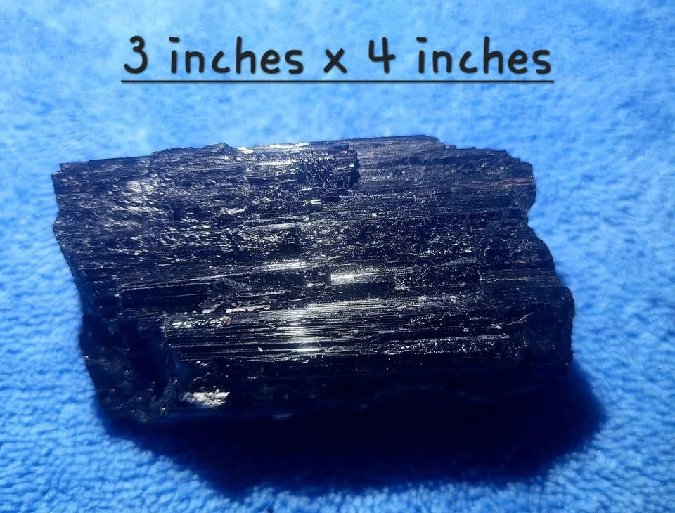 🖤 Raw Black Tourmaline with Quartz #2 - photo 2