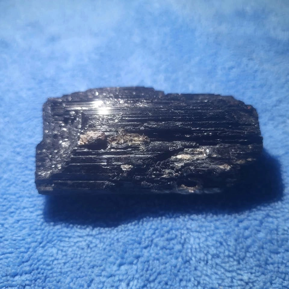 🖤 Raw Black Tourmaline with Quartz #2 - photo 5