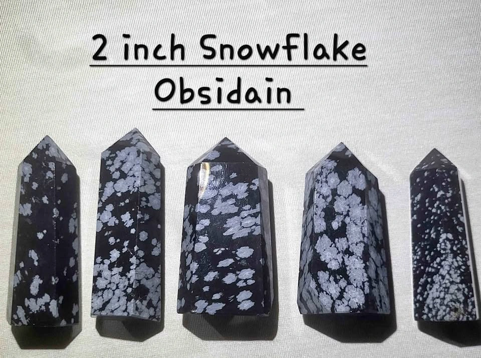 ❄️ Lot of 5 Snowflake Obsidian Towers