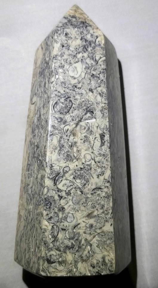 Beautiful Fossil Stone Tower – 6 Inches Tall - photo 2