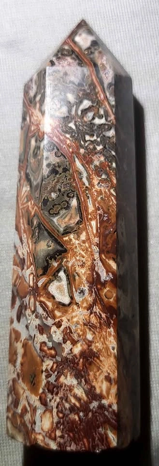 Leopard Skin Jasper Crystal Tower - photo 4