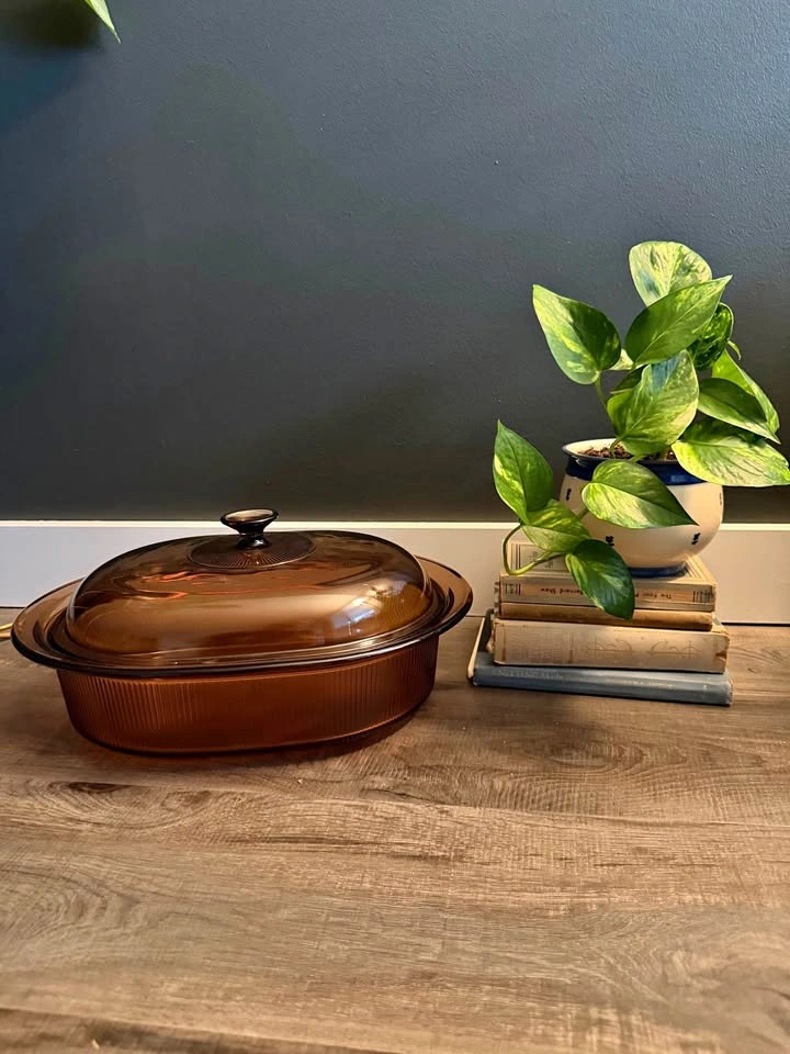 amber corningware casserole dish | 4L