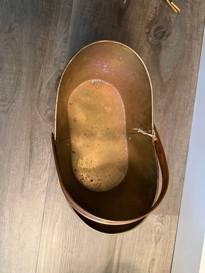 vintage copper basket | 10”x4.5” - photo 4