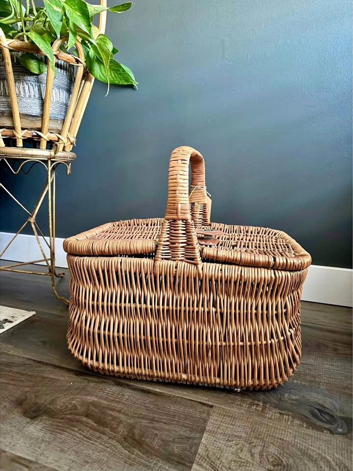 vintage picnic basket 🧺