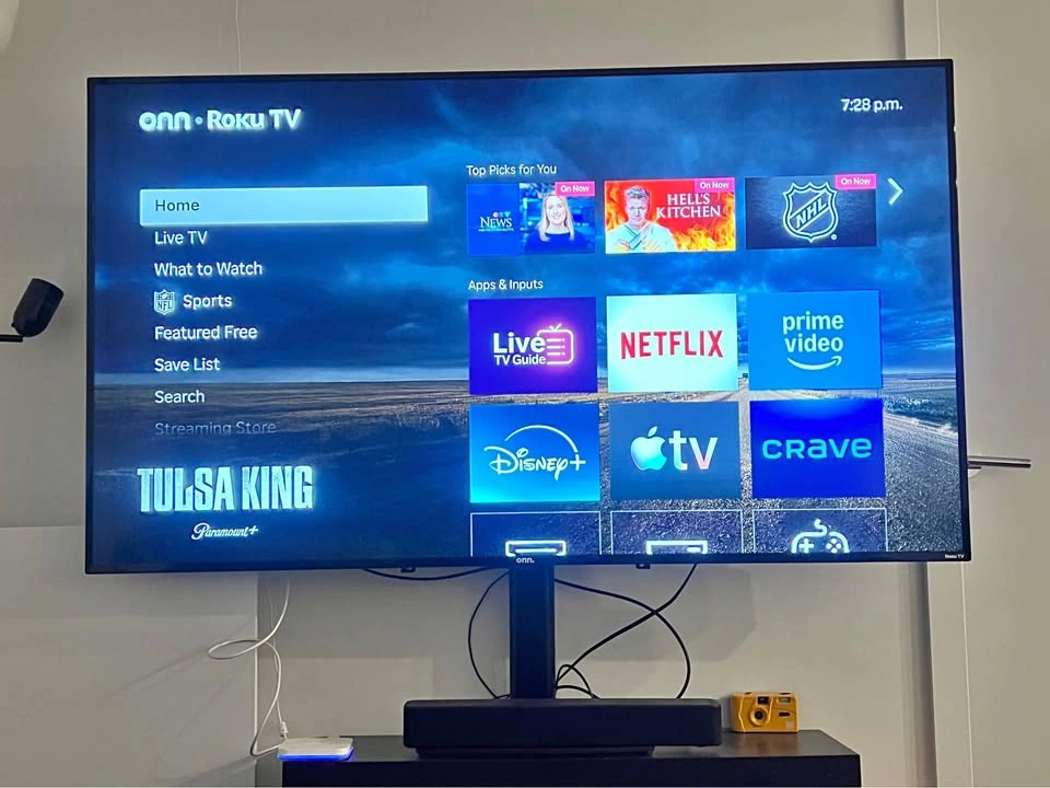Roku TV 65” inch with stand