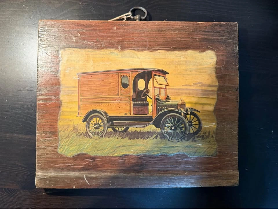 vintage ford truck rustic decor plaque | 12”x10” - photo 2