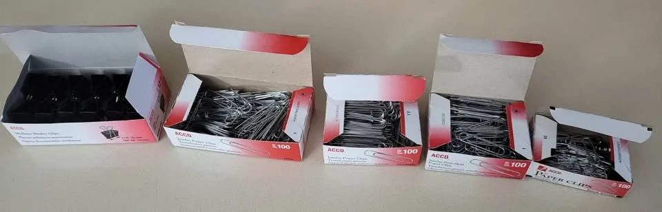 Office Supplies Bundle – ACCO Paper Clips & Binder Clips image indicator(3)