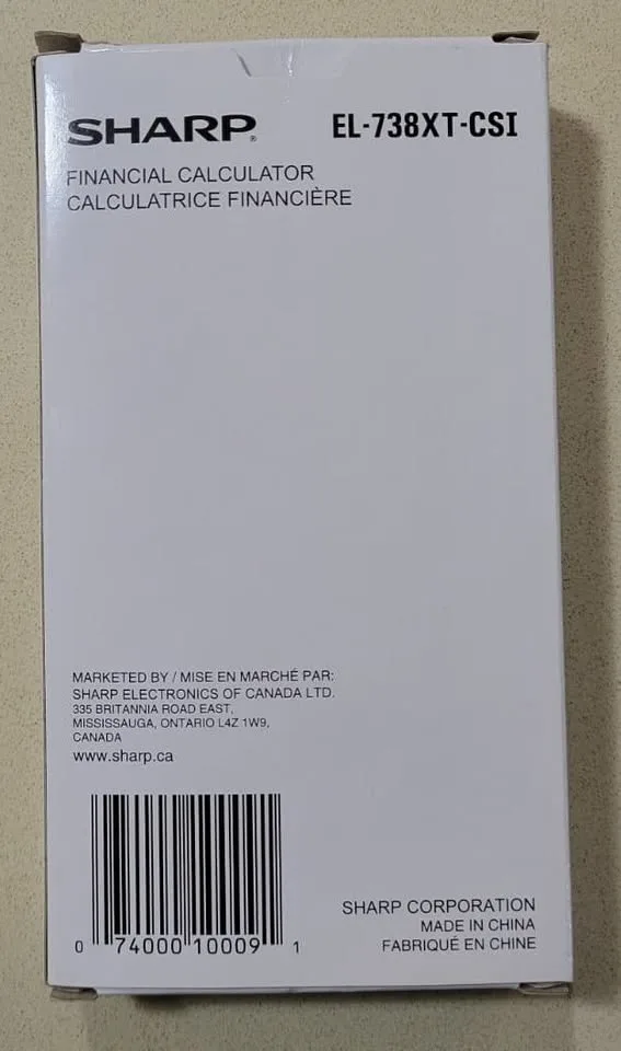 Sharp EL-738XT- Financial Calculator – Brand New image indicator(5)