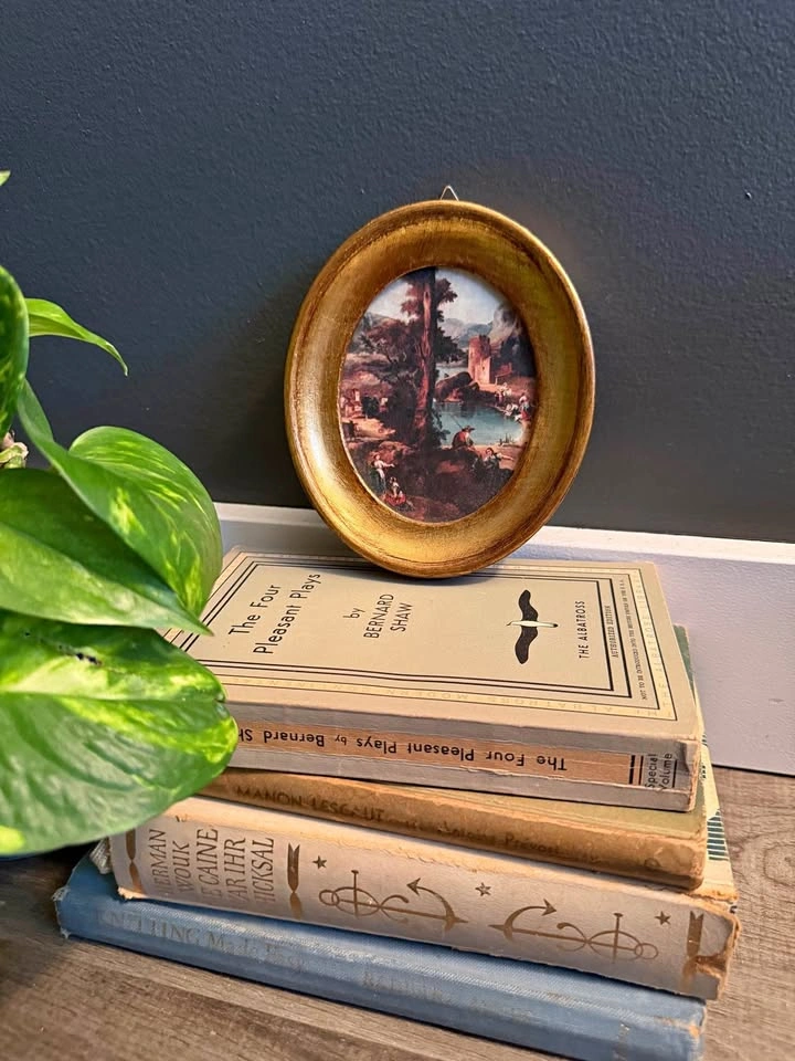 vintage mini Italian florentine landscape | 4.5”x5.5”