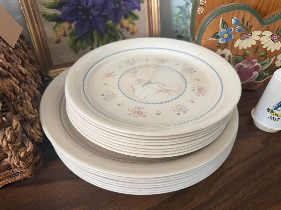 1970’s vintage goose plate set - photo 3