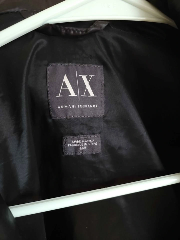 Armani Exchange A|X Black Quilted Puffer Jacket Size M - photo 3