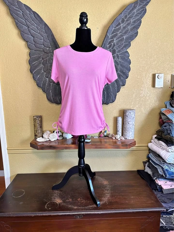 My Style Ruched Pink Top