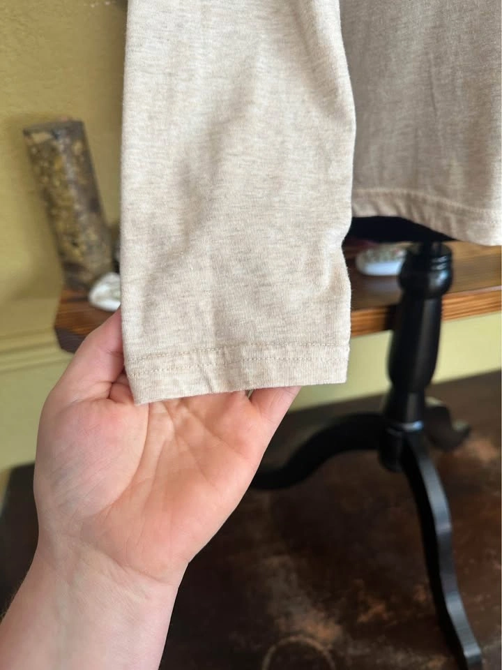 La Vie En Rose Beige Long Sleeve Shirt - photo 2