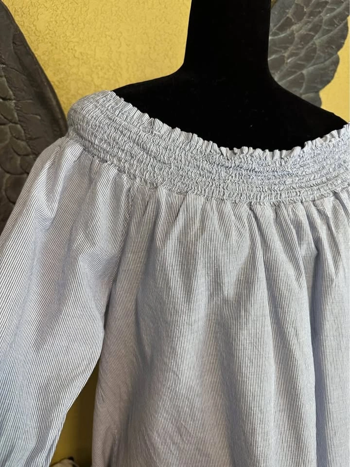 Jella C. Off-Shoulder striped Top - photo 3