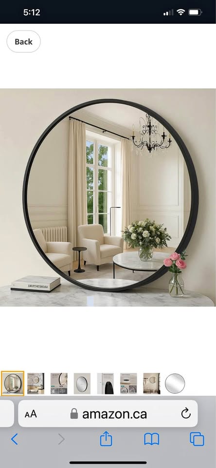 Washroom mirror