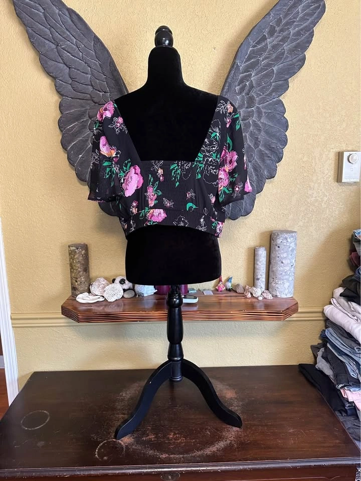 Torrid Floral Cover Up Crop Top - photo 5