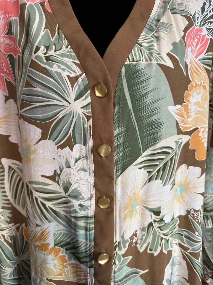 Vintage Gepetto Floral Button-Up Cardigan Blazer - photo 2