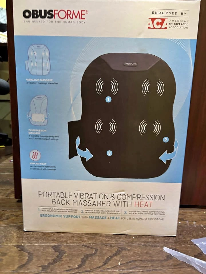 ObusForme Portable Vibration & Compression Back Massager