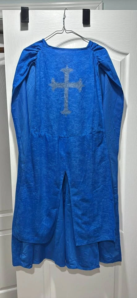 Blue Knight Costume with Accessories Size Adult S