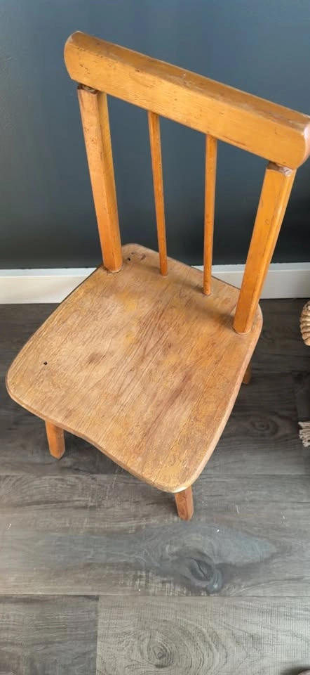 antique wood chair plant stand | 23”x10.5” - photo 2