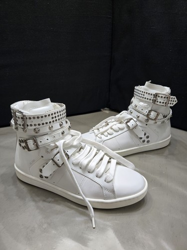 Saint Laurent Paris SL/16H Studded High Top Sneakers EU 36