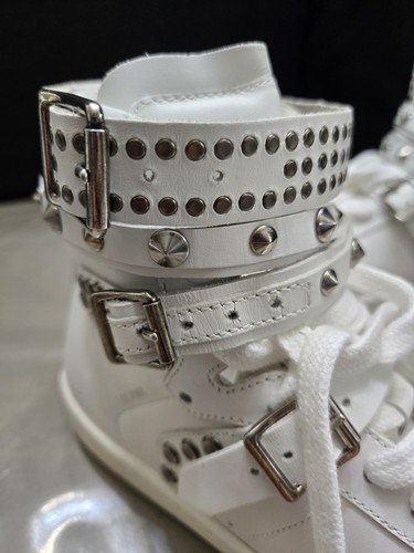 Saint Laurent Paris SL/16H Studded High Top Sneakers EU 36 - photo 2