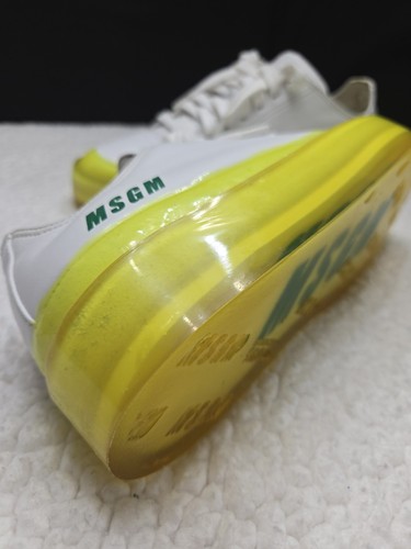 MSGM x RBRSL Womens Sneakers EU 37 White Neon Yellow - photo 2