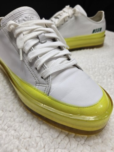 MSGM x RBRSL Womens Sneakers EU 37 White Neon Yellow - photo 3