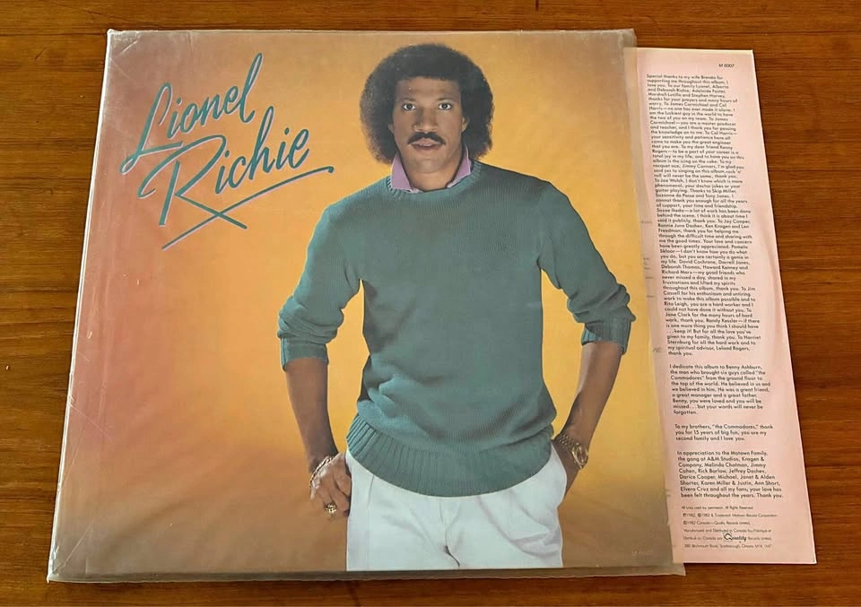 Lionel Richie - Self-Titled Debut Solo LP - 1982 Motown Pressing