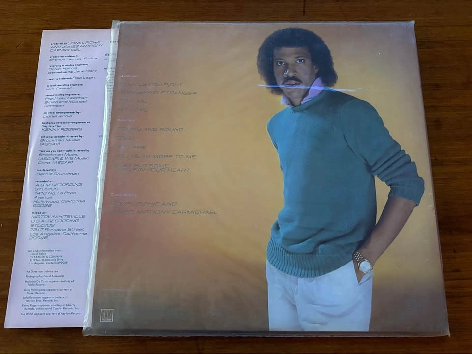 Lionel Richie - Self-Titled Debut Solo LP - 1982 Motown Pressing - photo 3