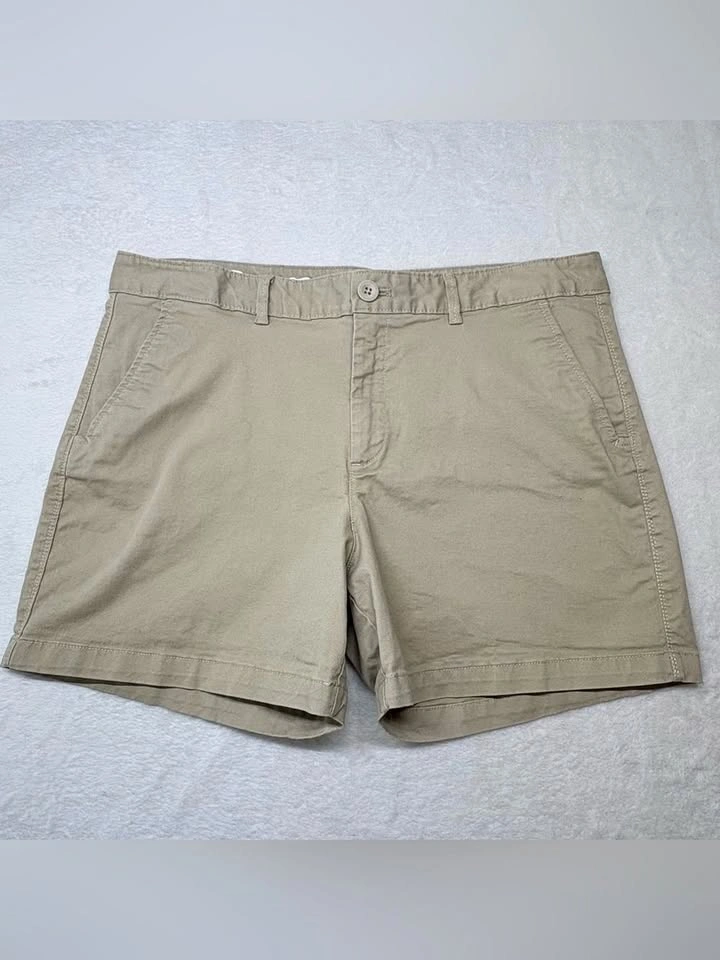 Eddie Bauer Legend Wash Stretch Slightly Curvy Khaki Shorts 14 - photo 2