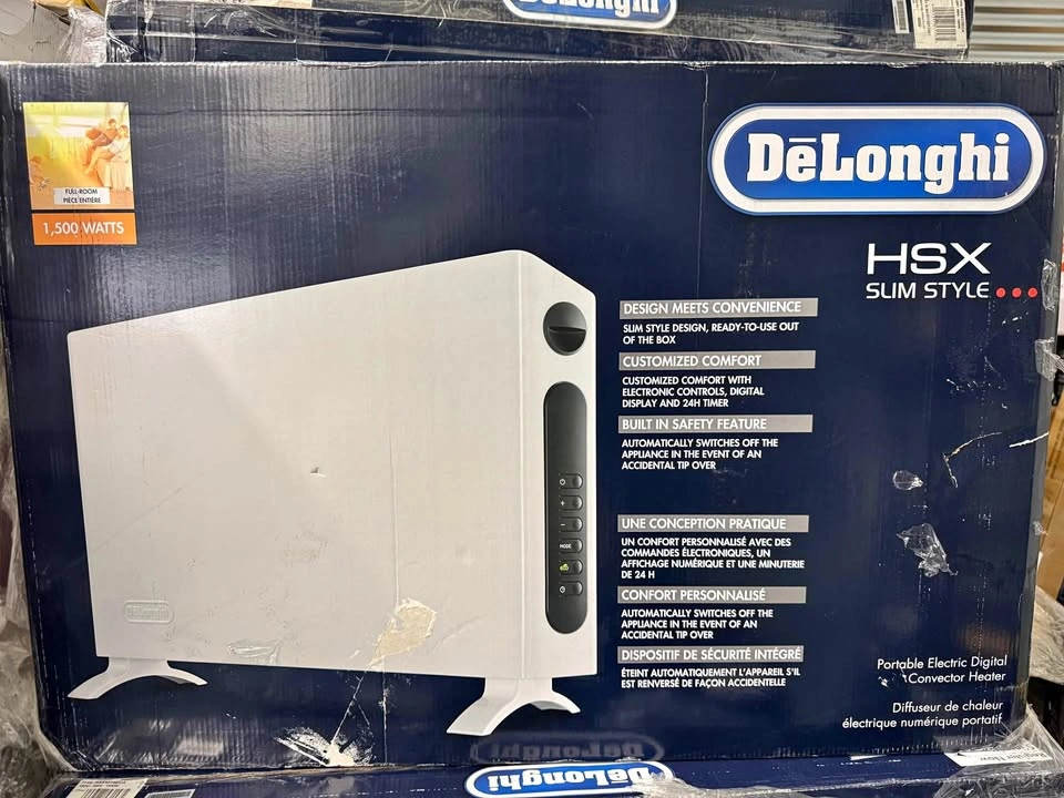 DeLonghi HSX Slim Style Portable Electric Digital Convector Heat