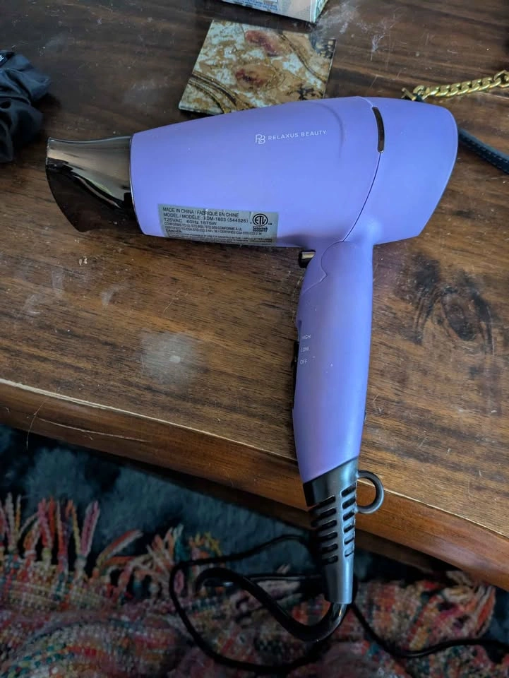 Purple Relaxus Beauty Travel Hairdryer - photo 2