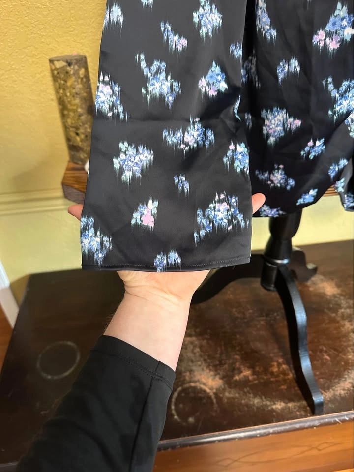 H&M Black Ruched Sided Top - photo 3
