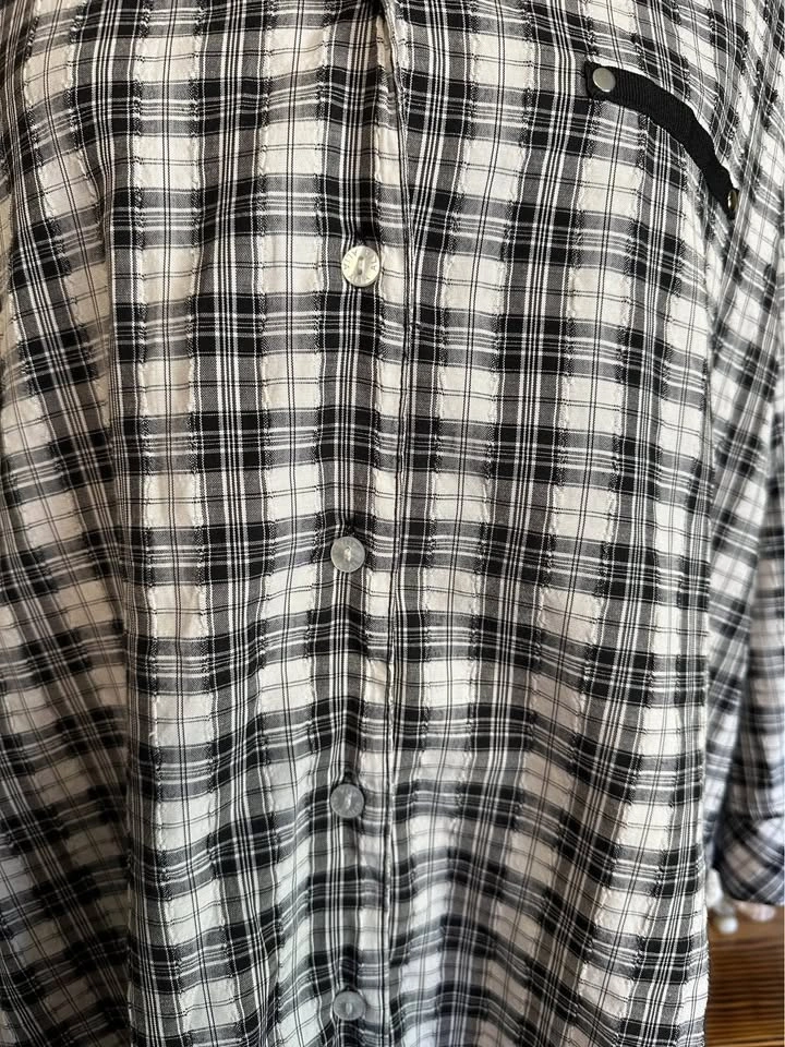 Alia Plaid Button Up Shirt - photo 3