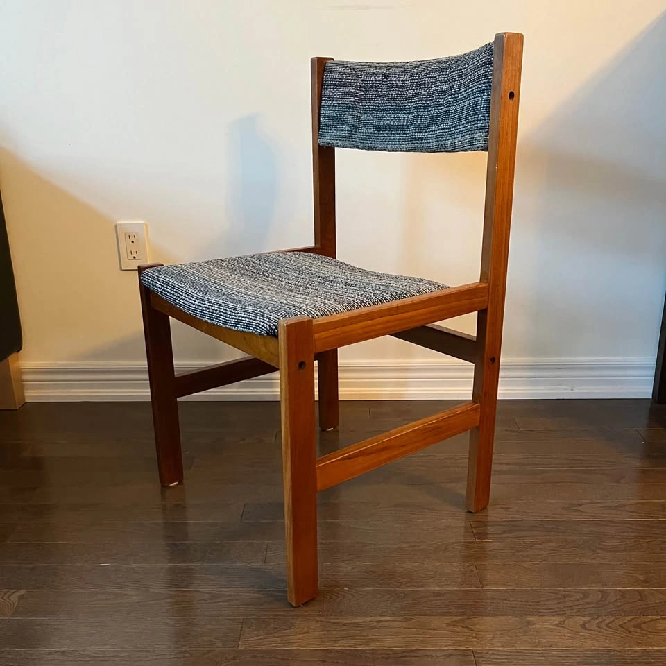 Set of 4 Mid-Century Modern Vintage Teak Dining Chairs - photo 5
