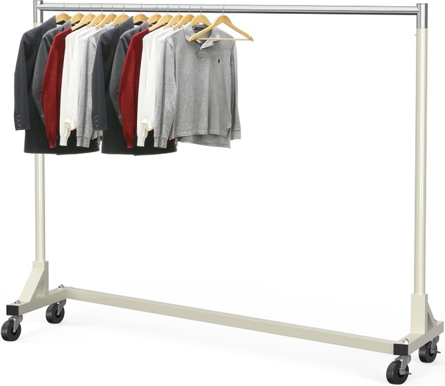 NEW Simple Houseware Industrial Grade Z-Base Garment Rack, 63"