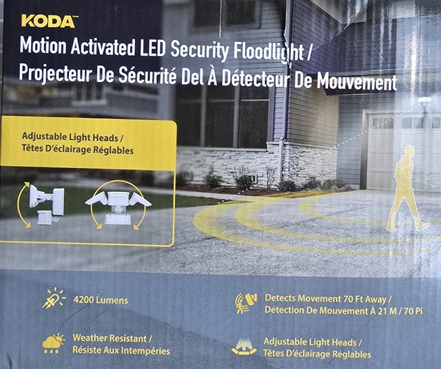 NEW Koda 4200 Lumen Motion Activated LED Security Floodlight - photo 4