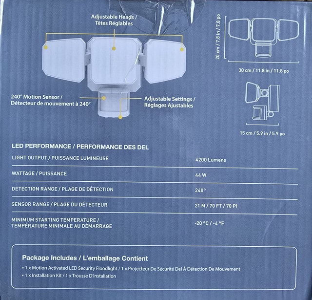 NEW Koda 4200 Lumen Motion Activated LED Security Floodlight - photo 5