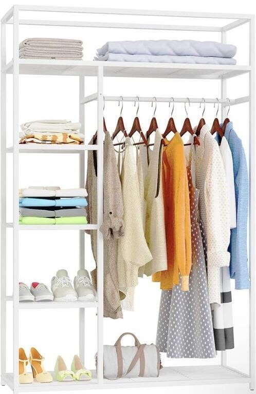 NEW Heavy Duty Garment Rack, Metal Closet Organizers
