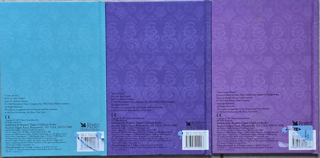 Disney Princess Stories Hard Cover Book Set Ariel, Belle, Aurora - photo 2