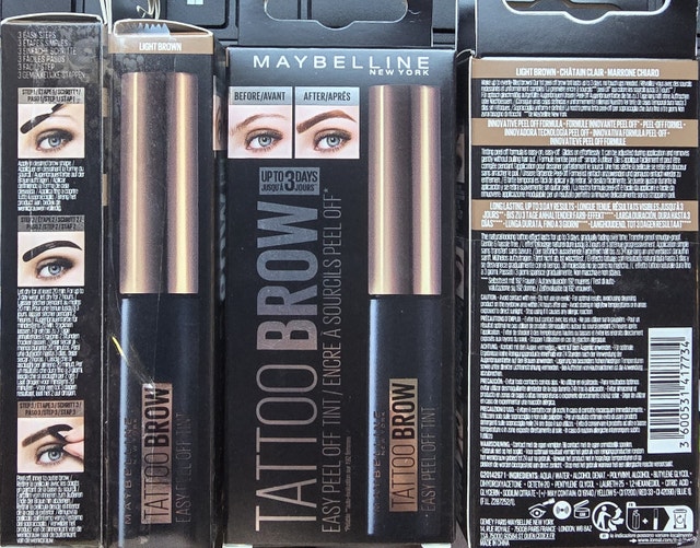 NEW Maybelline New York Tattoo Brow Peel Off Tint, Light Brown - photo 5